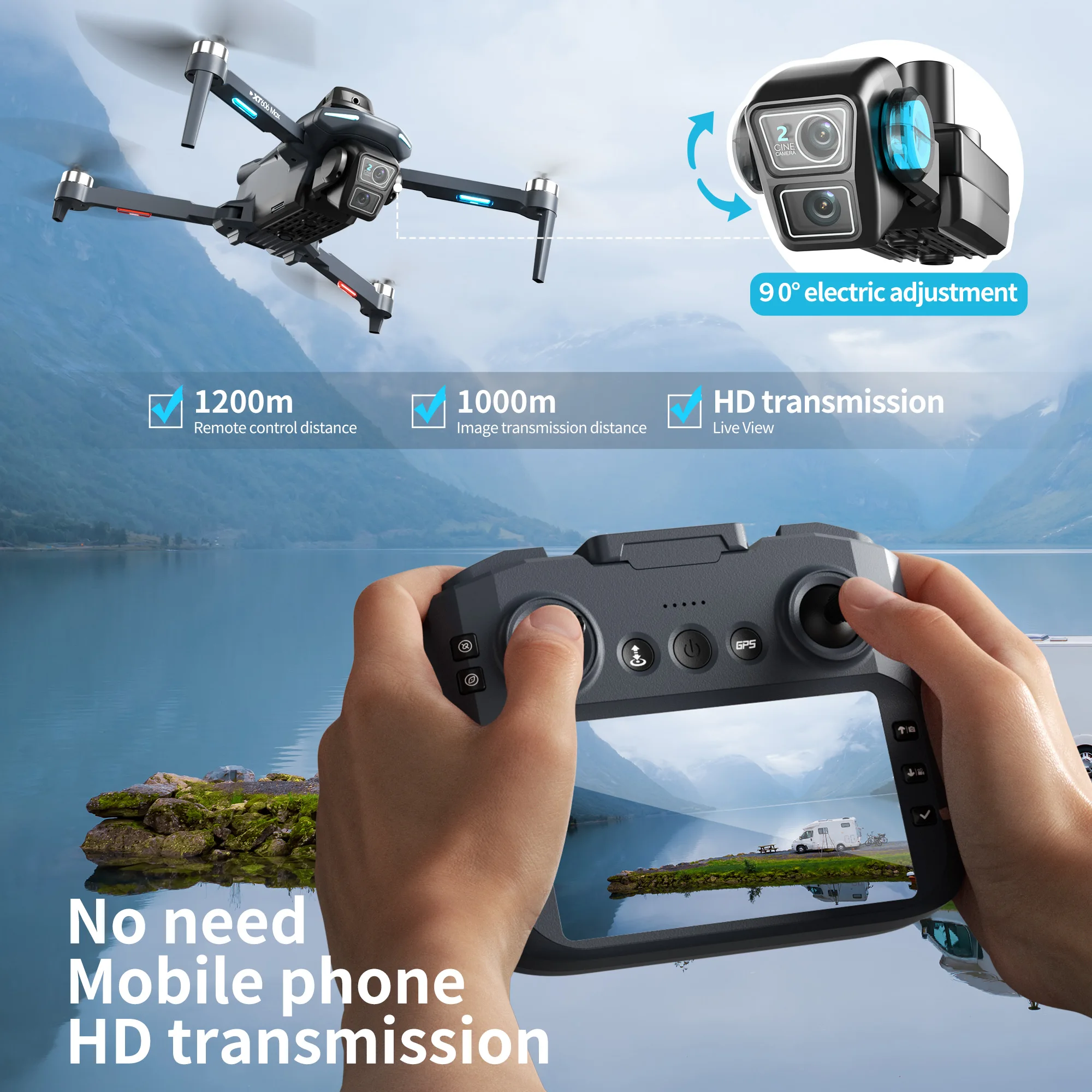 Оригинальный дрон XT606 с проф – обзор и цена Drone Photogrammetry