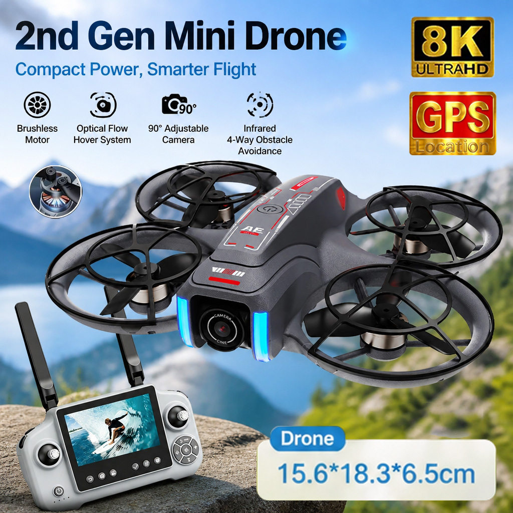 Мини-дрон AE21 с двумя камерам – обзор и цена Drone Video Production