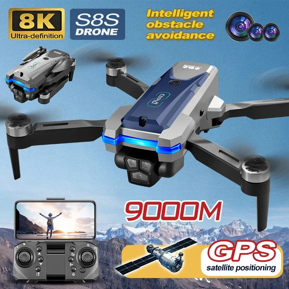 Складной Квадрокоптер S8S, GPS – обзор и цена Drone Mapping